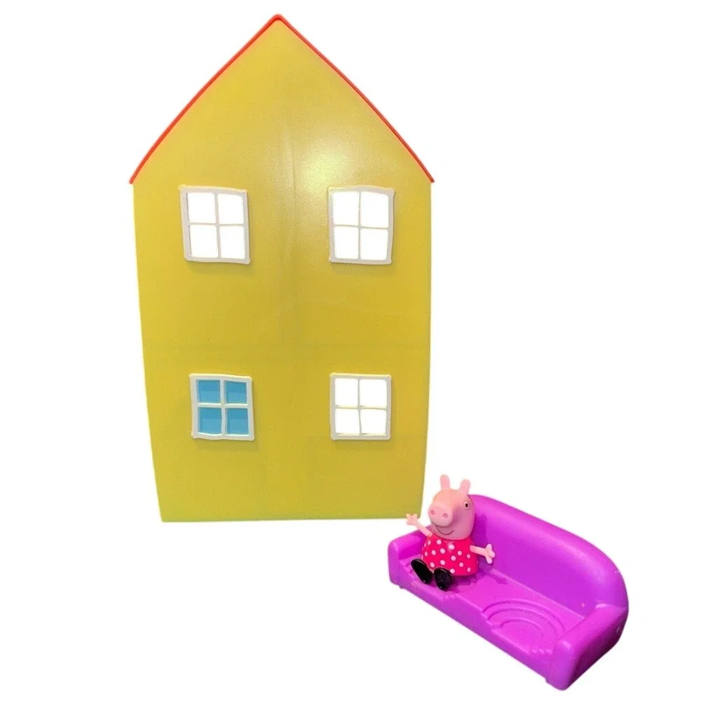 Peppa Pig Little House Playset Yellow House with Figure‎ & Furniture Accessories